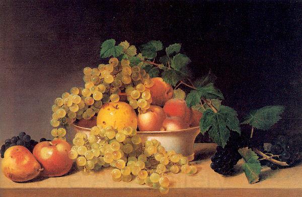 Peale, James Still Life with Fruit on a Tabletop France oil painting art